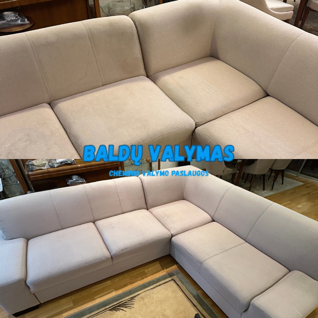 cheminio valymo galerija prieš / po (rezultatai) balduvalymas.pro