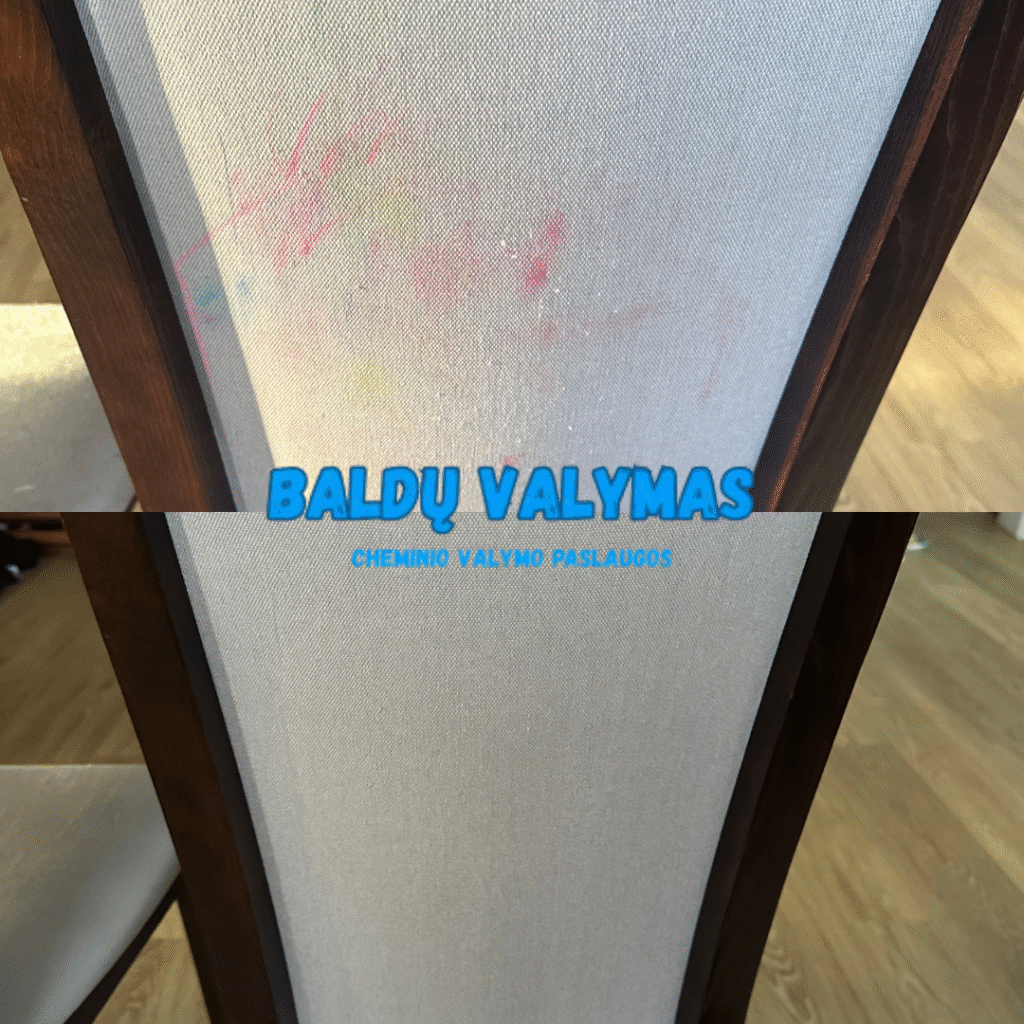 cheminio valymo galerija prieš / po (rezultatai) balduvalymas.pro